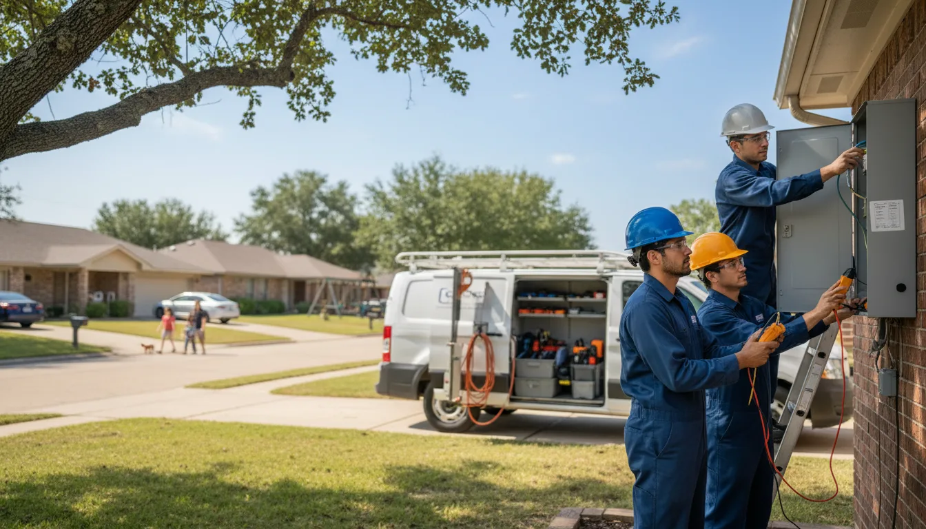 Certified electrician providing emergency electrical services in Breda, IA